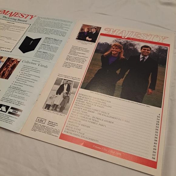 Majesty Magazine Volume 7 No 1 May 1986 Printed In England Royal Family - Picture 7 of 9